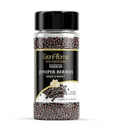 GranAroma Juniper Berries, Whole & Dried, Herbaceous Flavor, Cooking Spice (2.5 Ounce)