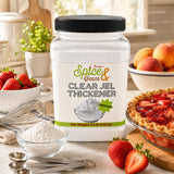 Instant Clear Jel Thickener | Food Starch for Pie Fillings, Sauces, Gravies, Puddings, Baking & Canning | By Dasher’s Spice & Beans | 2.5 lb Bulk