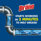 Drano Kitchen Granules Drain Clog Remover and Cleaner, Unclogs blockage from Grease or Cooking Oil, 8.8 oz
