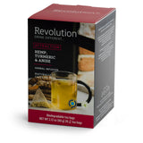 Revolution Tea ATTRACTION Hemp, Turmeric & Anise Hemp Tea - Unique Blend with Herbal Twist with Ginger, Orange peel, Cinnamon, and Star Anise