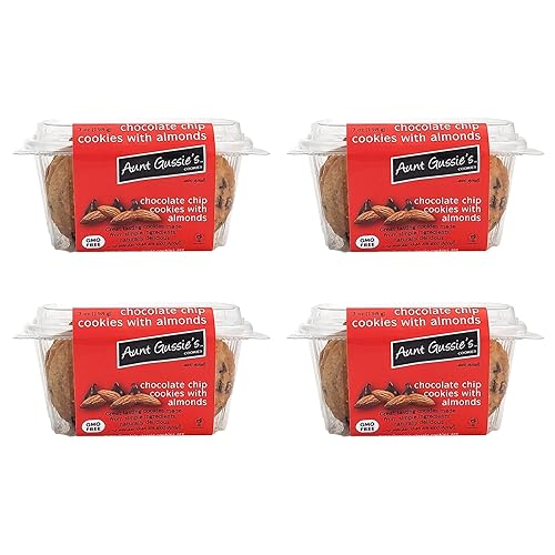 Aunt Gussie's - Classic Chocolate Chip Cookies with Almonds - 4 pack