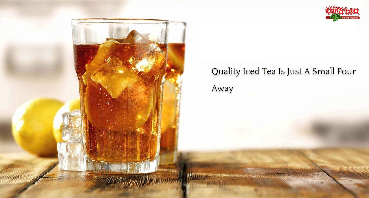 Thirs-Tea Brewed Tea | 4oz Bottle | Unsweetened | 3gal Yield | Caffeine Free