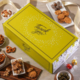 Broadway Basketeers Thank You Gift Box for Men, Women - Gourmet Appreciation Snack Box with Assorted Snacks & Treats, Thank you Gifts for Friends