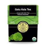 Buddha Teas Organic Gotu Kola Tea - OU Kosher, USDA Organic, CCOF, 18 Bleach-Free Tea Bags