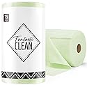 Fantasticlean Microfiber Cleaning Cloth Roll -75 Pack, Tear Away Microfiber Towels, 12" x 12", Reusable, Washable, Scratch Free, Ultra Absorbent