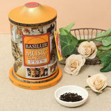 Basilur | Romantic & Pets Music Tins | Music Concert Collection | Pure Ceylon Black &Teas | Metal Caddy | 20 Pyramid Tea Bags Each | Gift of Tea |