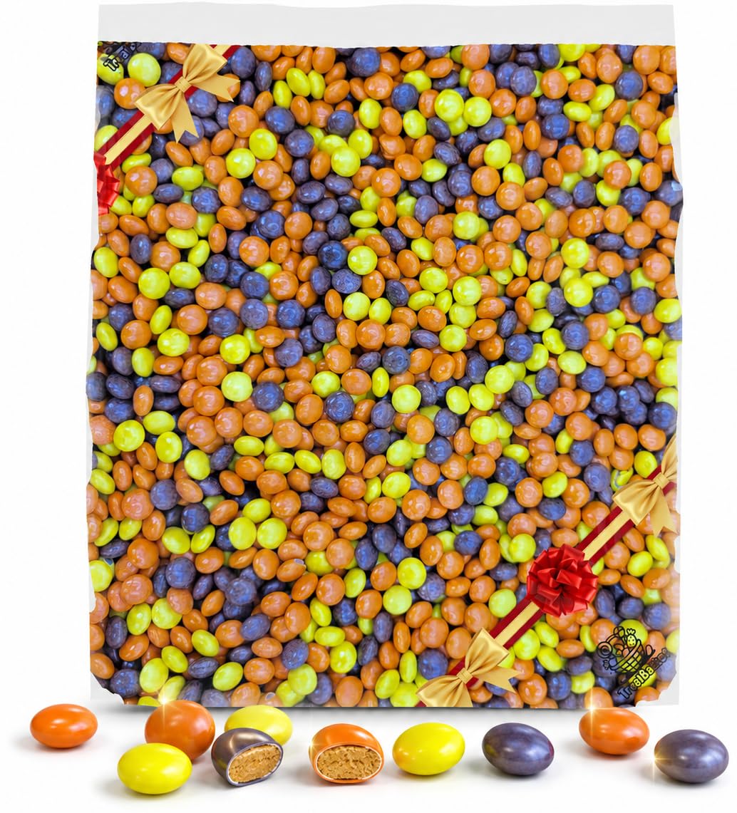Resse's Pieces Peanut Butter Chocolate Candy Pieces 5 LB - Colorful Mini Candy Coated Treats for Baking, Party Favors, Dessert Toppings, Easter Basket