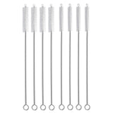 Hiware Straw Cleaner Brush Set, 8-Piece Long Cleaning Brush for Straws on Tumbler, Water Bottle, Sippy Cup, and Pipes, Tubes or Hummingbird Feeders