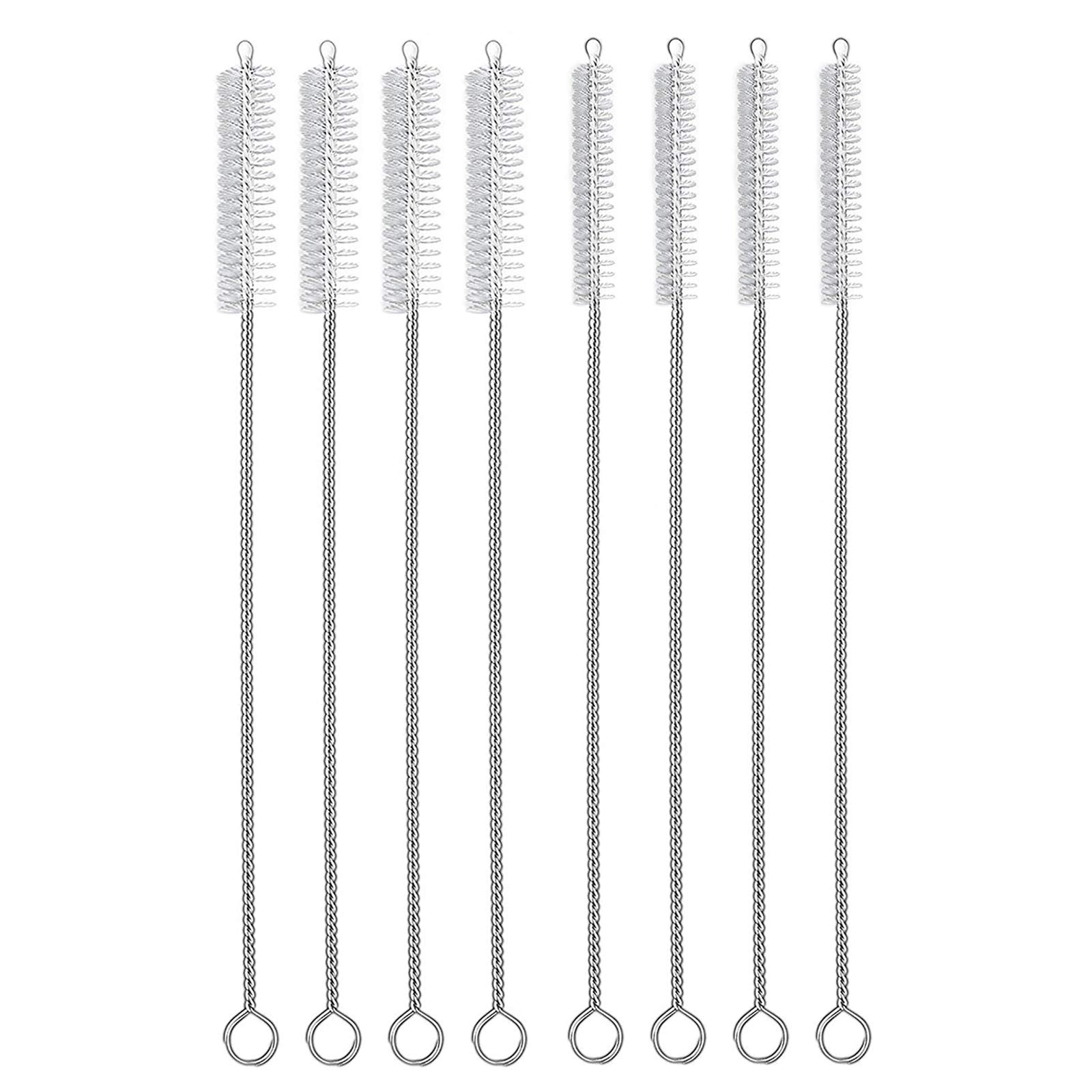 Hiware Straw Cleaner Brush Set, 8-Piece Long Cleaning Brush for Straws on Tumbler, Water Bottle, Sippy Cup, and Pipes, Tubes or Hummingbird Feeders