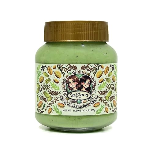 Crunchy Pistachio Spread, Spreadable Pistachio Cream, 11.64 oz (330g)