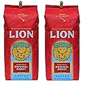 Lion Coffee, Original, Medium Roast, Ground, 24 Ounce Bag (Pack of Two)