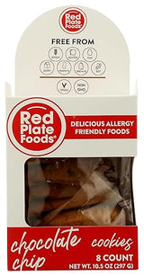 Red Plate Foods, Cookies Chocolate Chip 6 Count, 10.5 Ounce