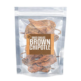 Essential Spice Dried Brown Chipotle Chilies - Smoked Jalapeños with Bold Heat & Deep Smoky Flavor - Whole Dried Pods for Salsas, Marinades, Stews