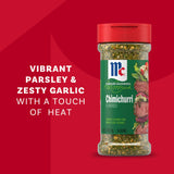 McCormick Seasoning, Chimichurri, Signature Seasonings, No MSG Added, Vibrant Parsley & Zesty Garlic Flavor, Shake On, For Roasted Meats & Veggies