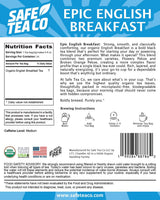 Epic English Breakfast, Organic and No Microplastics Tea Bags, 25 Count