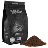 Black Rifle Coffee Company Vanilla, 12oz Bag, Ground Coffee Medium Roast - Roasted Blend Made from Arabica Beans - Colombian & Brazilian Beans