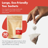 Big Heart Tea Co. Tea Bags - Fiery Masala Chai - Certified Organic, Ayurvedic Herbal Decaf Tea with Small Batch Ground Sweet Herbs and Spices