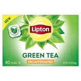 Lipton Decaffeinated Green Tea Bags, Unsweetened Teabags for Decaf Hot Tea or Decaf Iced Tea with Flavonoids, 40 Total Tea Bags