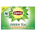 Lipton Decaffeinated Green Tea Bags, Unsweetened Teabags for Decaf Hot Tea or Decaf Iced Tea with Flavonoids, 40 Total Tea Bags