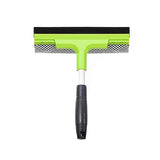 Window Squeegee Cleaning Tool | Squeegee Cleaner for Windows, Glass, Car Windshield | 2-in-1 Squeegee and Scrubber Sponge Washing Kit | Multi-Surface