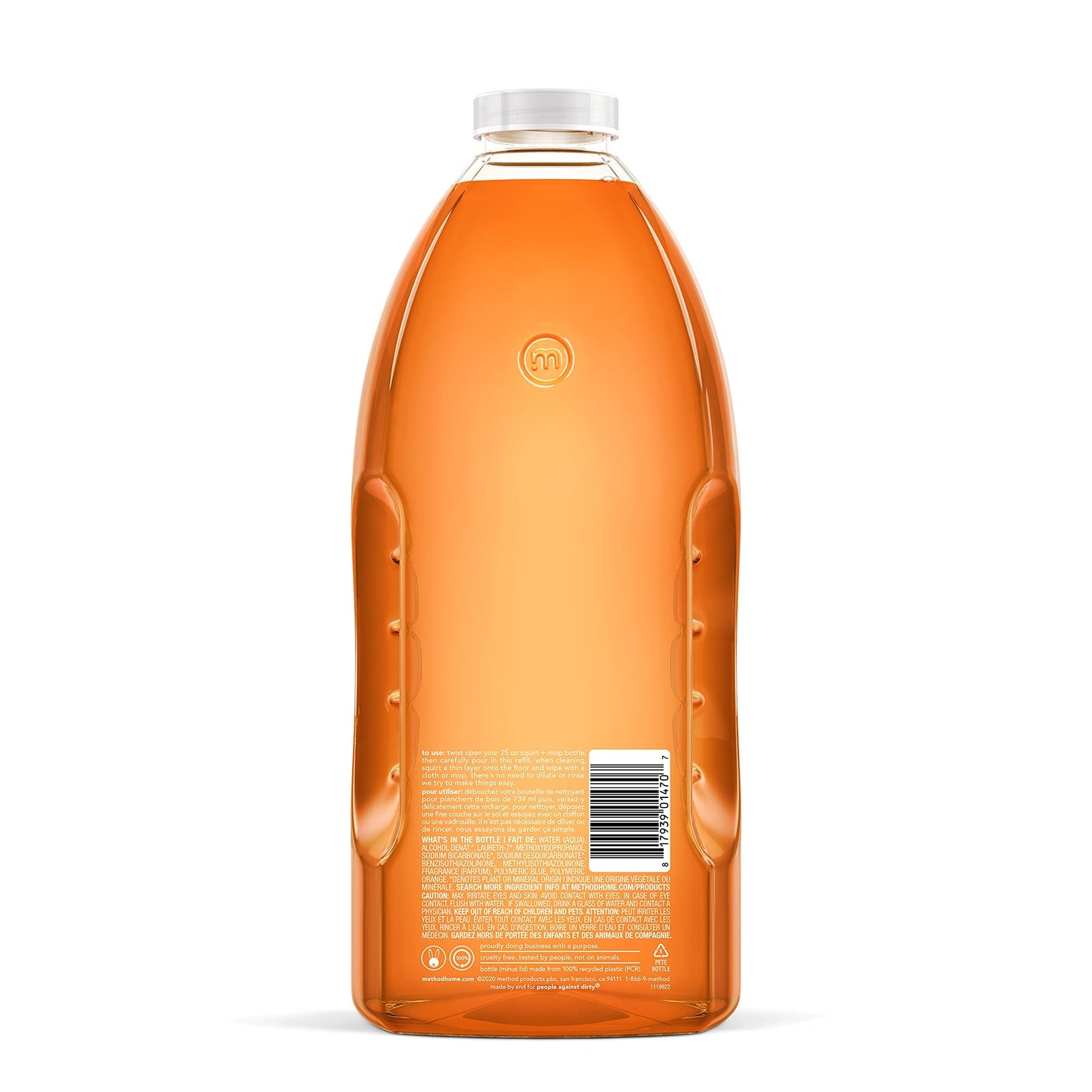 Method Squirt + Mop Hardwood Floor Cleaner Refill, Almond, 68 Ounce