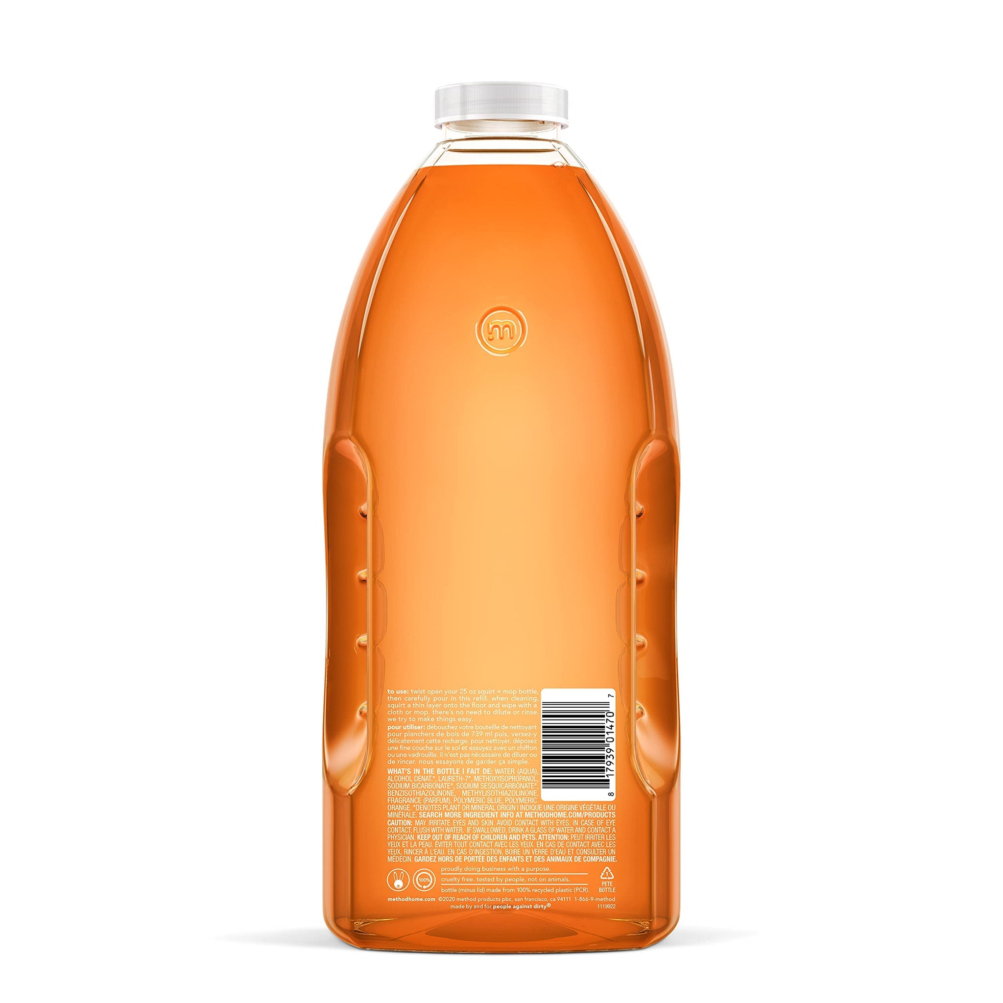Method Squirt + Mop Hardwood Floor Cleaner Refill, Almond, 68 Ounce
