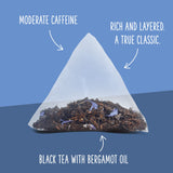 Two Leaves and a Bud Organic Earl Grey Tea Bags, Whole Leaf Caffeinated Black Tea in Pyramid Sachets, 15 Count (Pack of 1)