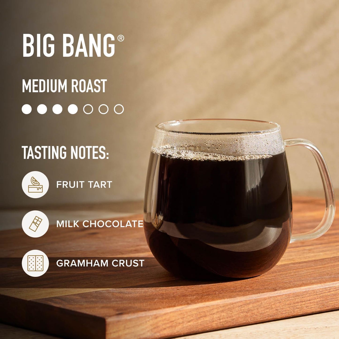 Peet's Coffee, Medium Roast Single Serve Coffee Pods, 100% Arabica Coffee - Big Bang, 32 Count (1 Box of 32 Pods)