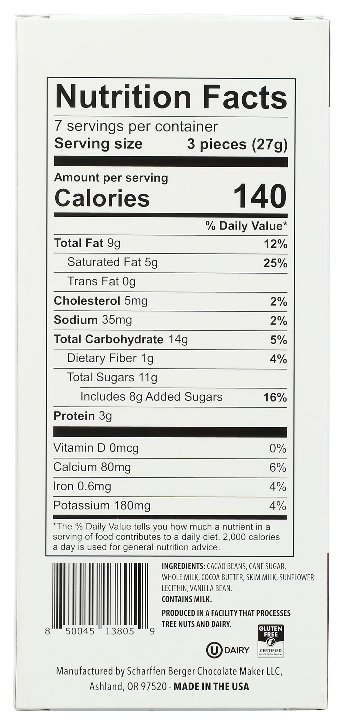 Scharffen Berger 41% Rich Milk Chocolate Bar, 6.3 OZ