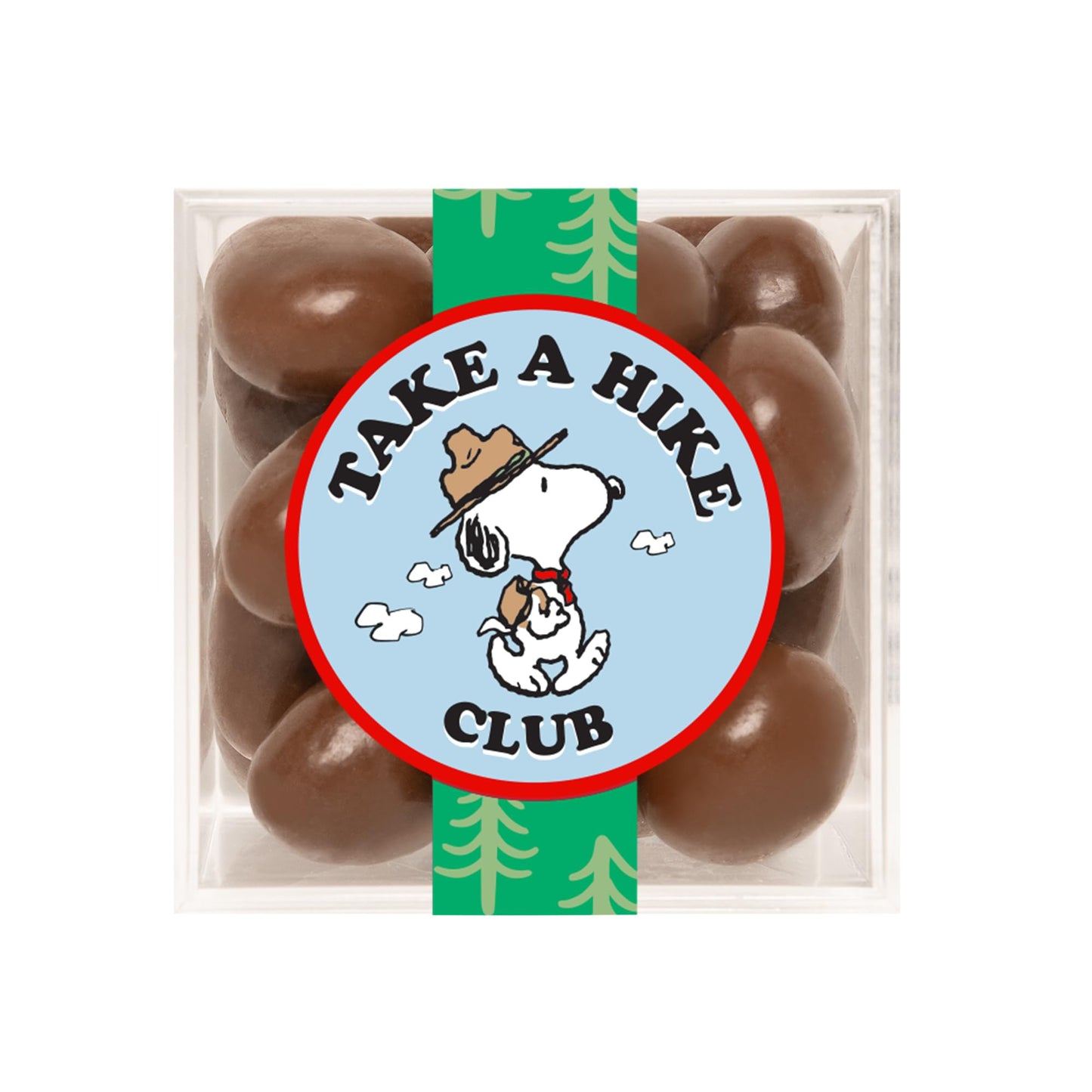 Peanuts x Sugarfina Chocolate Biscuits Small Candy Cube, Chocolate Bites, 1.6 oz, 4 Count