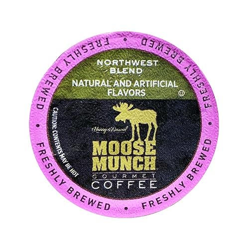 Moose Munch Coffee by Harry & David, Northwest Blend Medium Roast 100 Single Serve Cups