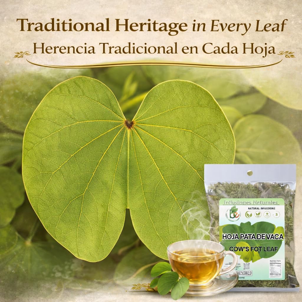 Pata de Vaca Herbal Tea 4 oz (113g) - 100% Natural Cow's Foot Leaves (Bauhinia forficata) - Traditional Loose Leaf Tea from Mexico - Caffeine-Free