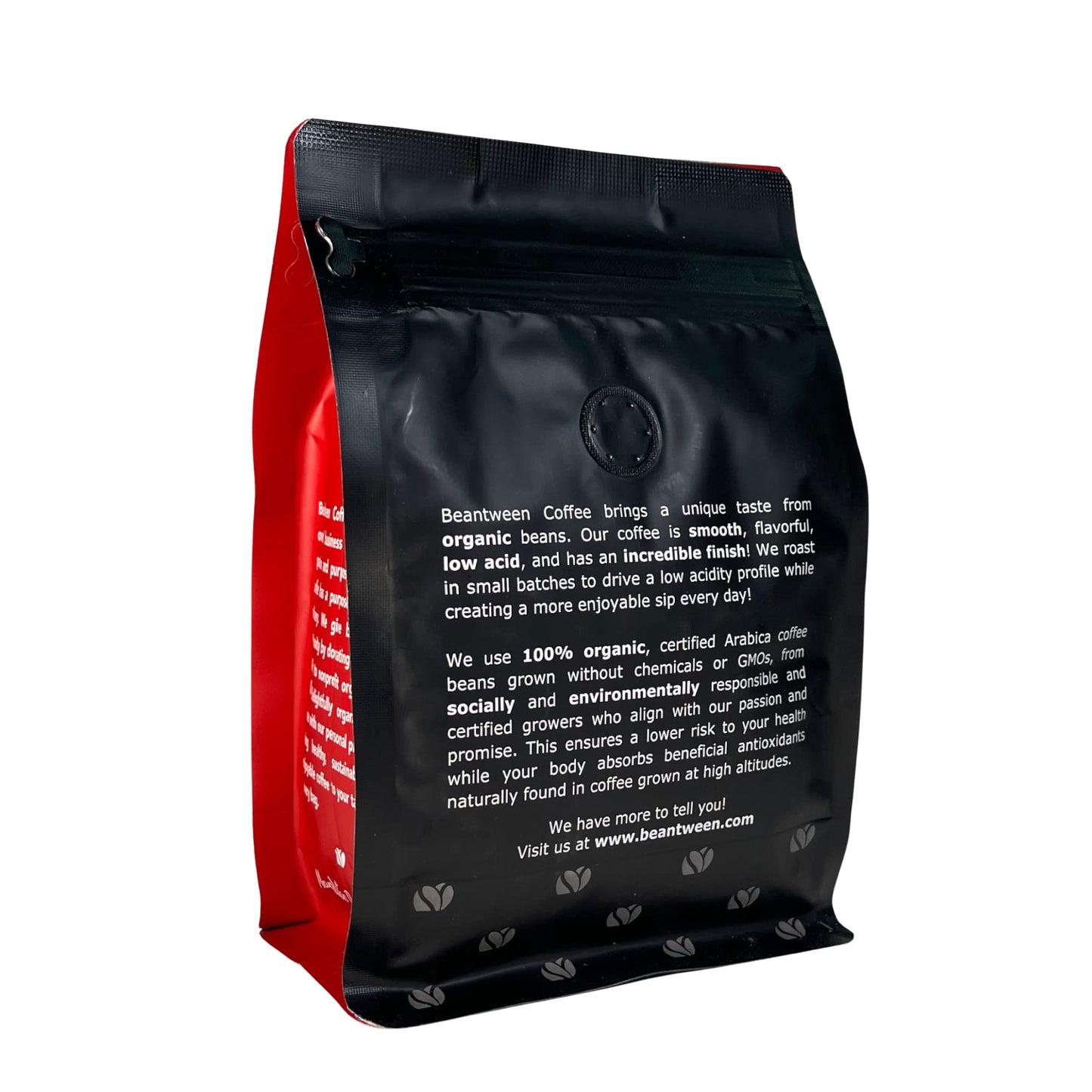 Beantween Coffee: Premium Organic ESPRESSO ROAST Whole Bean (12oz) of 100% Arabica Coffee - Low Acid, MOLD-FREE, Certified Organic, Kosher, Single