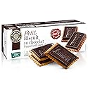 Natural Nectar Petit Biscuit Dark Chocolate 5.29 oz - Crisp European-Style Biscuits with Rich Dark Chocolate; Snack Cookies for Coffee, Tea & Dessert