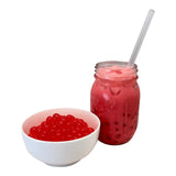 Bossen Bursting Boba Pure25 filled with a refreshing fruity liquid that creates a burst of flavor in your mouth Make in Taiwan 7.04 lb Each Pack (1