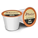Mitalena Dark Roast Low Acid Coffee Pods, Organic French Roast, Small Batch Artisan Coffee, Compatible with K Cup Maker, 96 Cups for Great Value