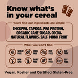 Three Wishes Grain-Free Protein Breakfast Cereal, 8g Protein and 3g Fiber - Healthy, Low-Sugar Breakfast Cereal, Gluten Free, Vegan-Friendly, Made