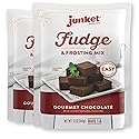 Junket Fudge and Frosting Mix: Add Milk and Butter, Heat 60 Seconds, Chill. 12 Ounce Bag of Chocolate Fudge Mix Makes 1 Pound Hansen Island Chocolate Fudge Candy or Icing for 8X8 Cake. (Pack of 2)