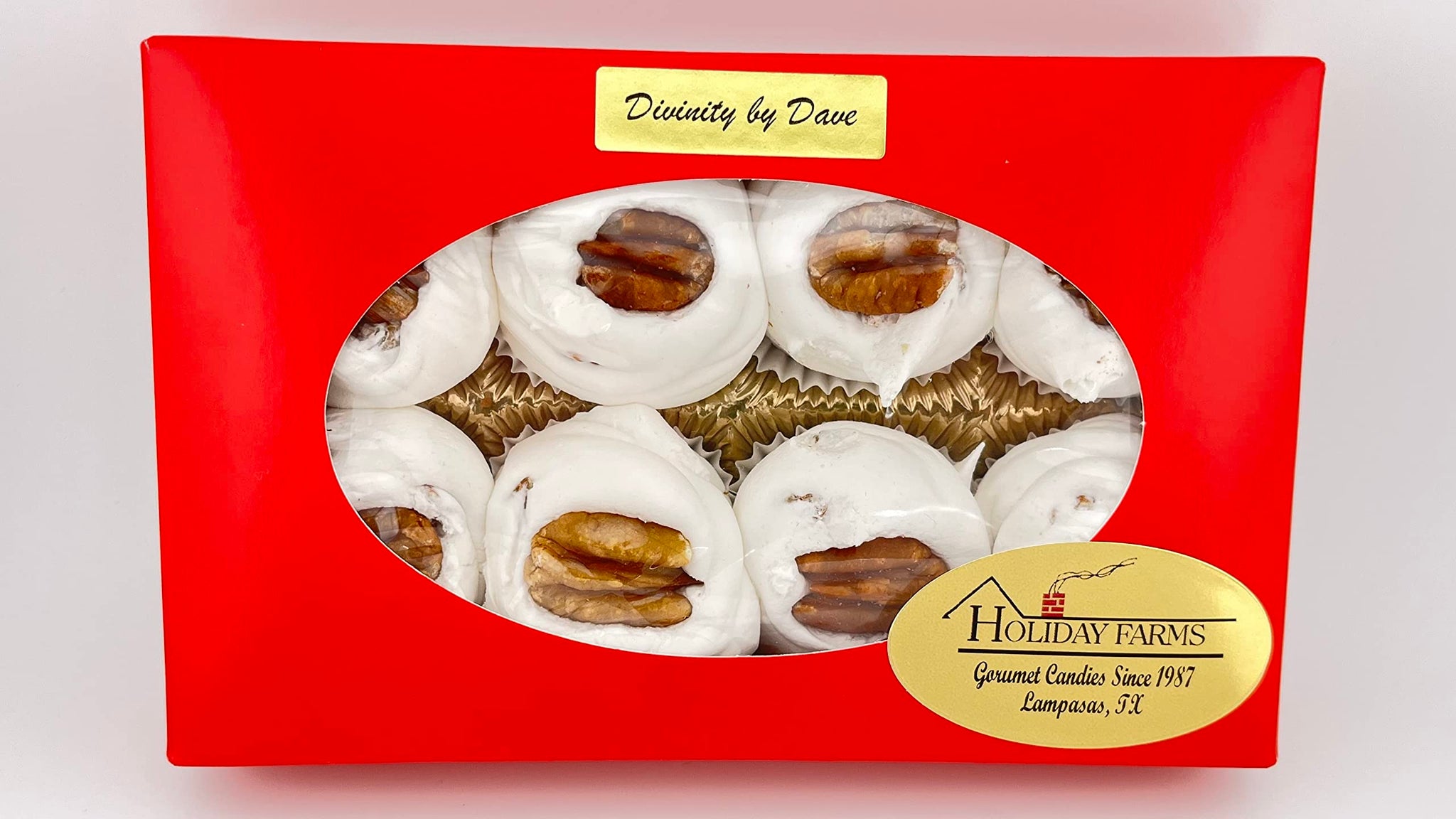 8 Piece Divinity Gift Box (With Pecans) Old Fashioned Divinity, Just Like Home Made