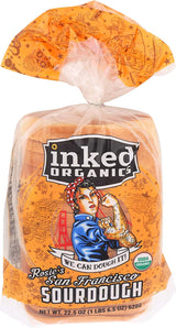 KET Inked Organics Rosie's San Francisco Bay Sourdough Bread OU Kosher 2pack, 45 oz Twin pack