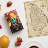 Dilmah Mango and Strawberry Flavored Ceylon Black Tea - 20 Tea Bags - Sri Lanka Ceylon Dilmah Mango Strawberry Tea Real Tea