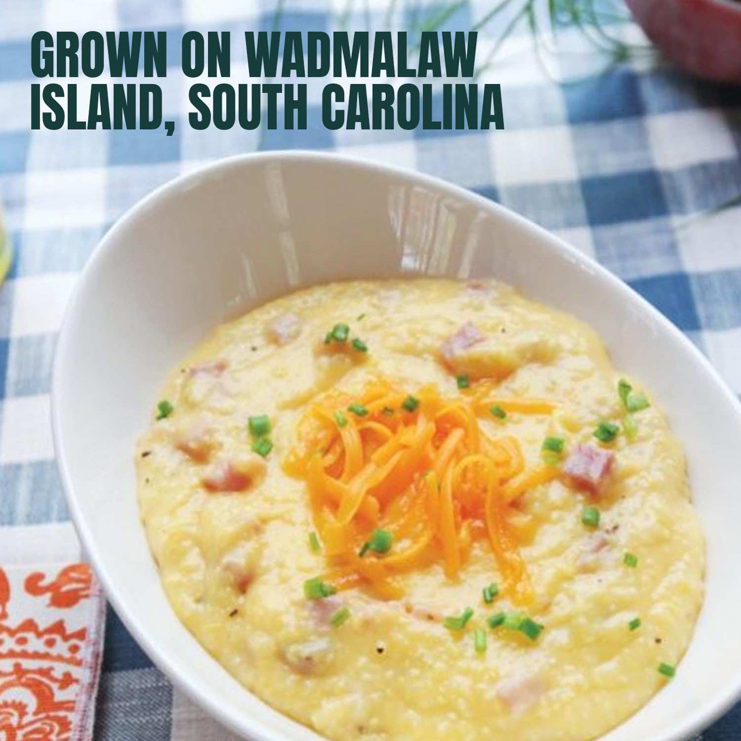 Marsh Hen Mill Sea Island Yellow Grits | Stone Ground Grits | Gluten Free Old Fashioned Grits | Southern Heirloom Corn Grits with a Hearty, Fruity