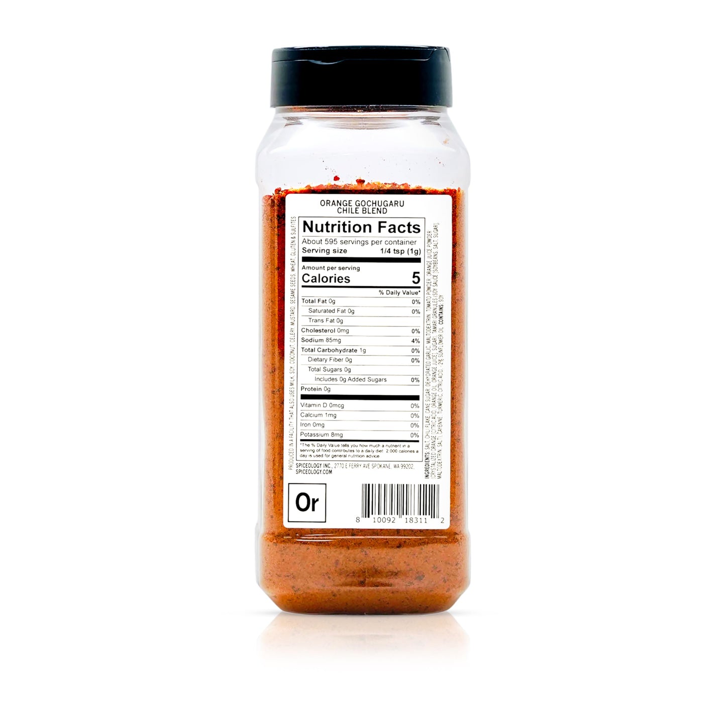 Spiceology - Orange Gochugaru Chile Seasoning - Sweet Heat Spice Blend with Korean Chile Flakes and Bright Citrus Zest - Bold Spice Rub for Chicken