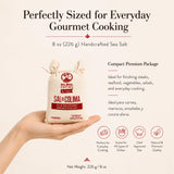 Sal de Colima Handcrafted Sea Salt Kosher 226g (0.5 lb) | Sal de Mar Artesanal Mexicana Natural | Gourmet Cooking Salt, Mineral Rich, Unrefined Sea
