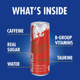 Red Bull Red Edition Watermelon Energy Drink, 8.4 Fl Oz, 4 Cans