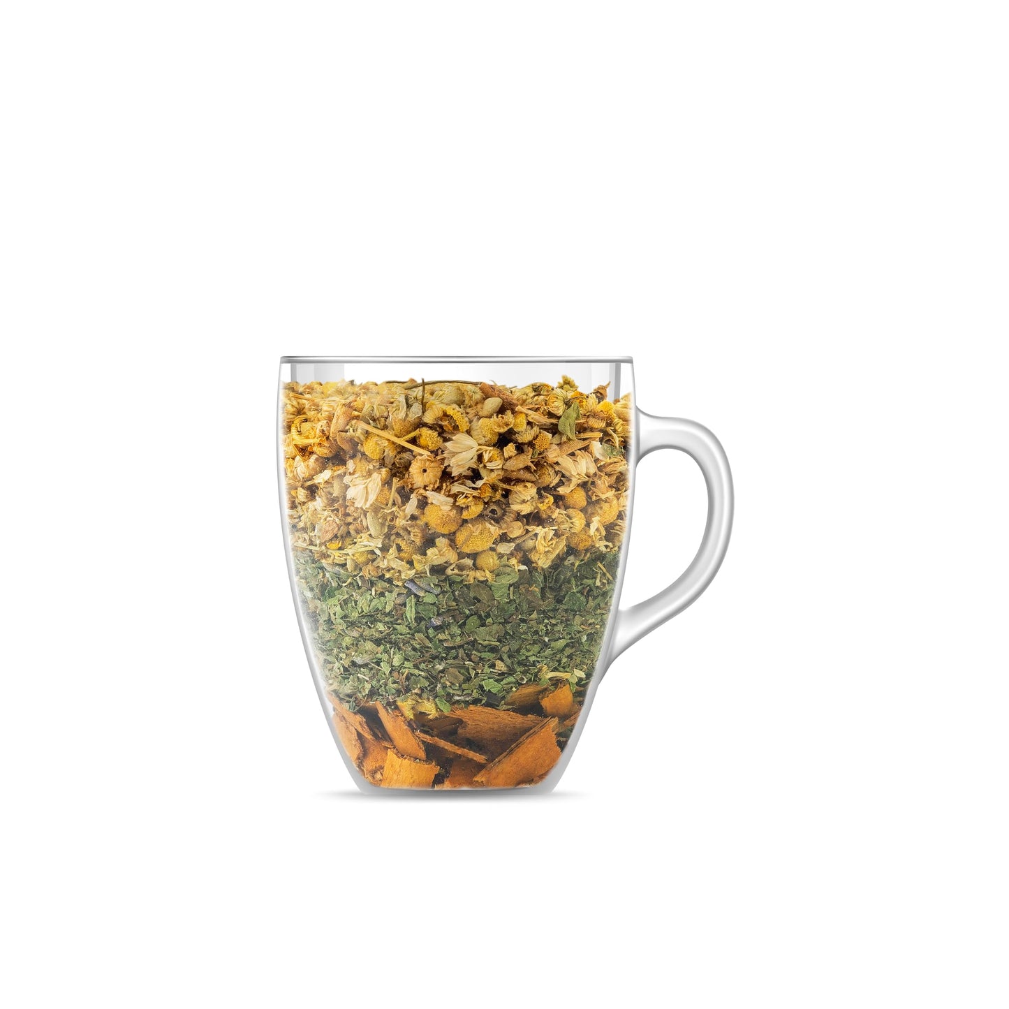 Calm In A Teacup Tea, Chamomile Lemon Balm for bedtime and evening, 25 tea bags, Organic Ingredients