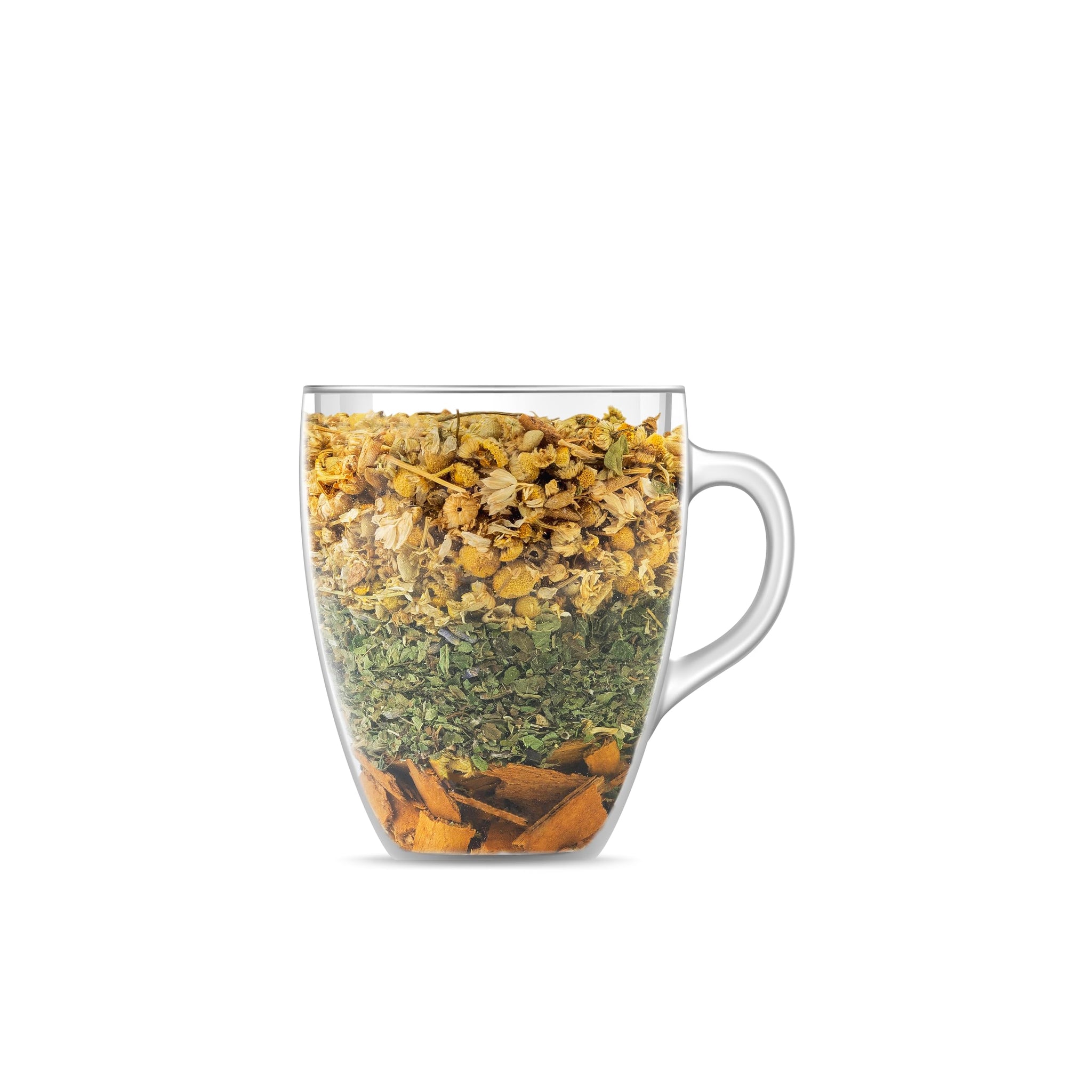 Calm In A Teacup Tea, Chamomile Lemon Balm for bedtime and evening, 25 tea bags, Organic Ingredients