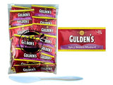 Gift Set: Spicy Brown Mustard Packets (9g) - 50 Count with Spreader in Food-Safe Slide-Seal Bag by CMC Products (approximately 50 packets)