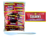 Gift Set: Spicy Brown Mustard Packets (9g) - 50 Count with Spreader in Food-Safe Slide-Seal Bag by CMC Products (approximately 50 packets)