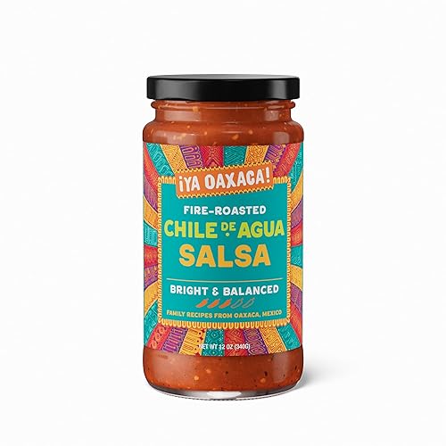 Ya Oaxaca - Medium Salsa - Chile de Agua - Bright & Flavorful - Made with Roasted Tomatoes & Oaxacan Chile de Agua - Great w/Chips & Guacamole or